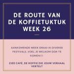 🌸 Route week 26🌸Het festivalseizoen is begonnen. Vanuit een mooie samenwerking met @massevents.nl serveren wij de enige echte MASS-blend (koffieblend) van Zjee Café